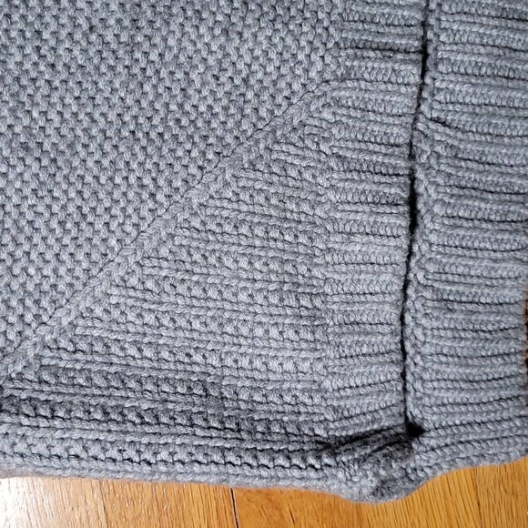 Cashmere grey warm wool turtleneck sleeveless tunic sweater small - Picture 3 of 13